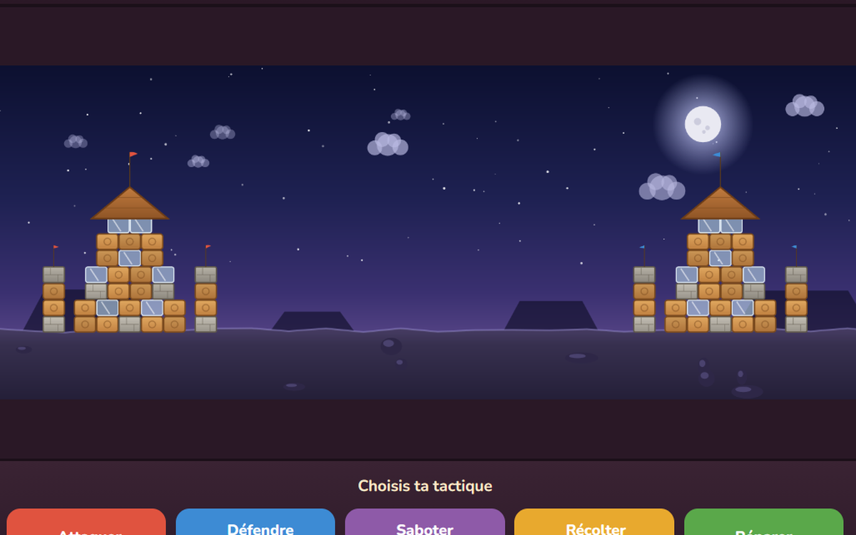 L'Arène des savoirs — deux châteaux sous la lune