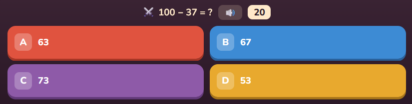 Question de calcul mental