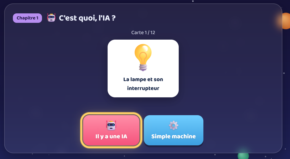 Activité IA ou simple machine