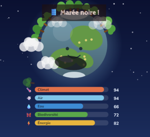 La planète frappée par une marée noire
